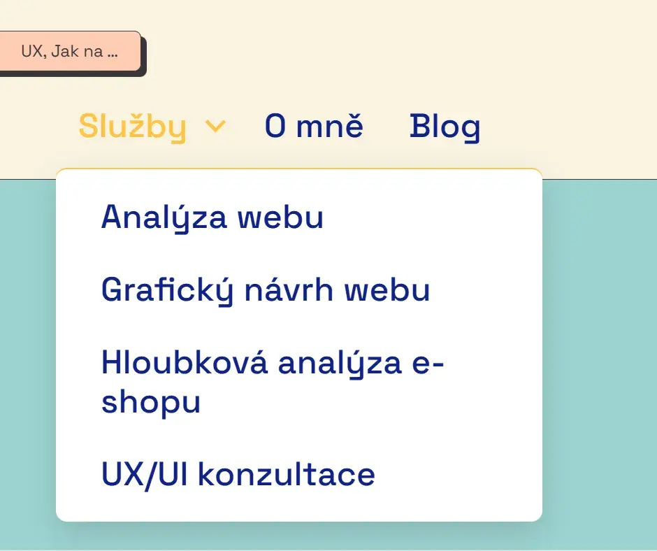 Rozbalovací menu